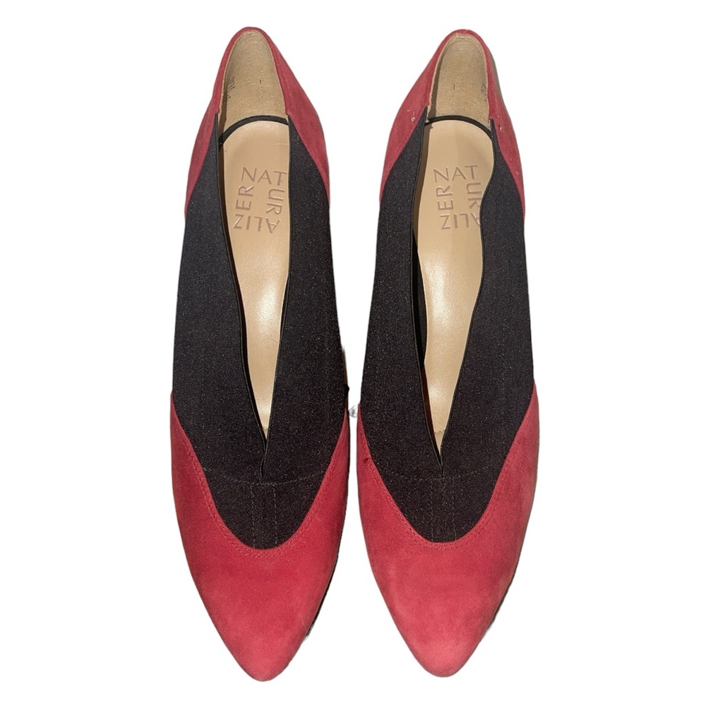 Naturalizer Burgundy/Black suede pumps in size 11 - Picture 4 of 8